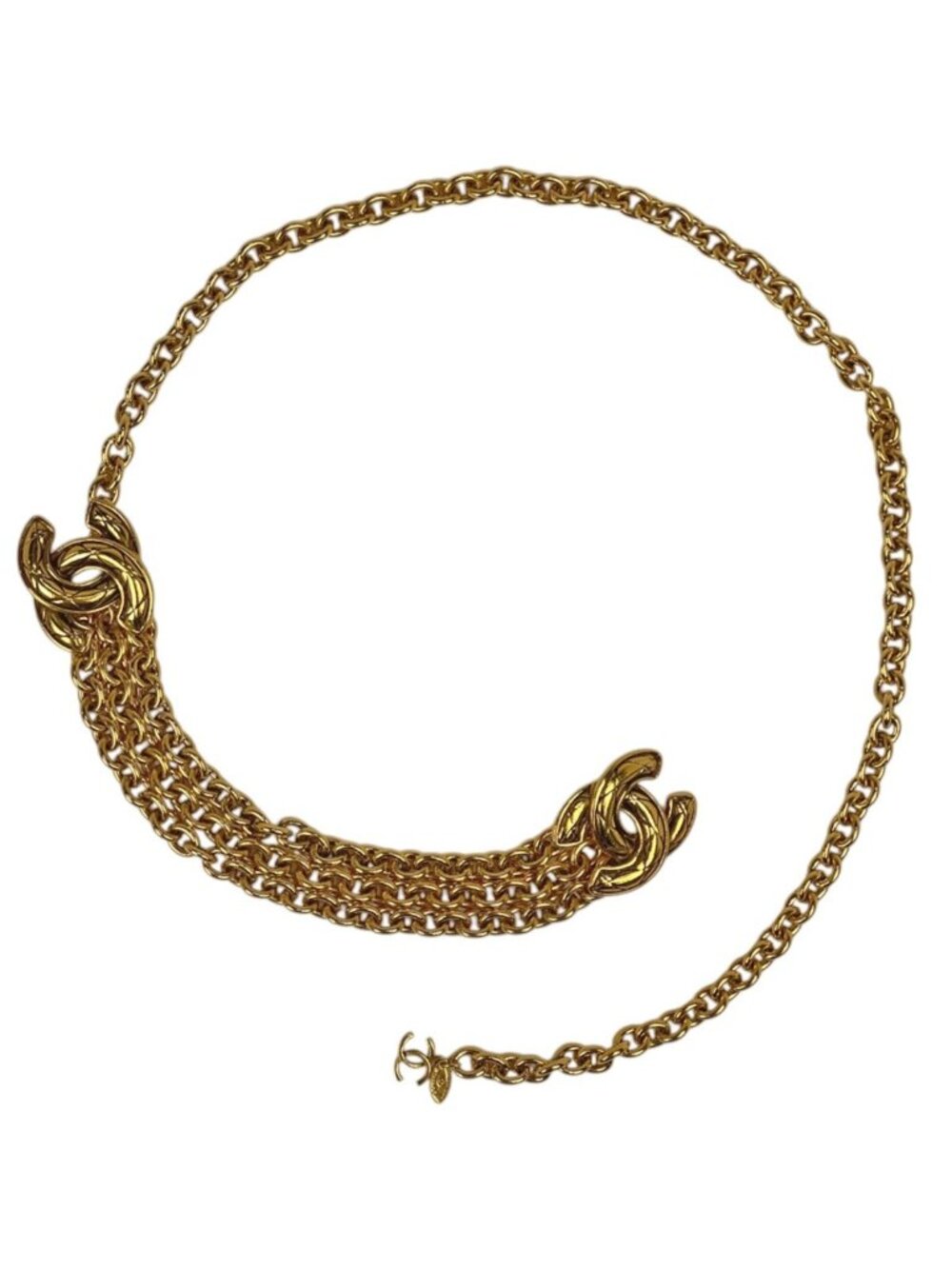 Chanel Belt CC Logo Gold Plated